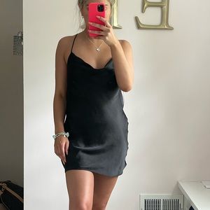 zara “satin effect” dress